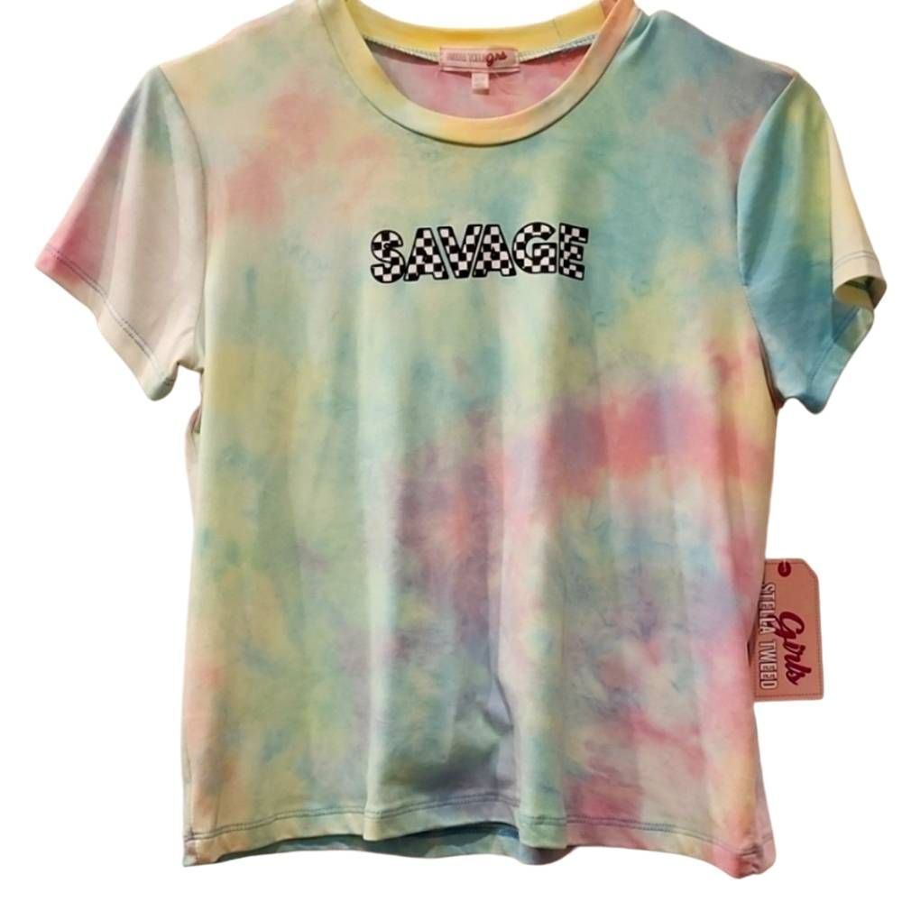 Stella Tweed Tye Dye Savage Baby Tee
